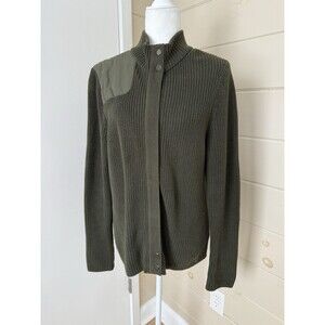 Lauren Active Ralph Lauren Women's Military Style Sweater Jacket Olive Size XL